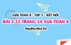 Bài 1.22 SGK Toán 8 tập 1 Kết nối tri thức